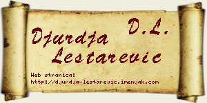 Đurđa Leštarević vizit kartica